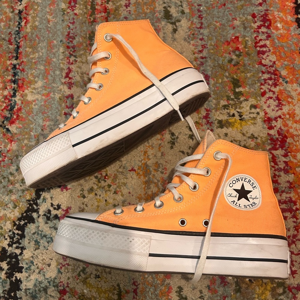 Orange Platform Converse - image 1